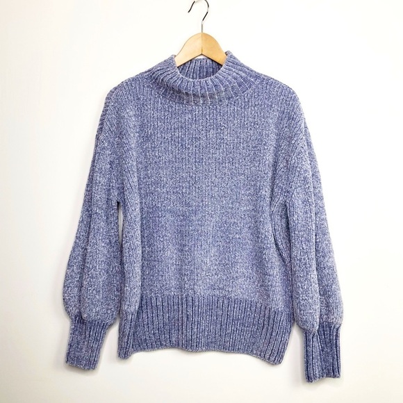 CYNTHIA Rowley blue, Chanel mock neck sweater - Picture 1 of 10